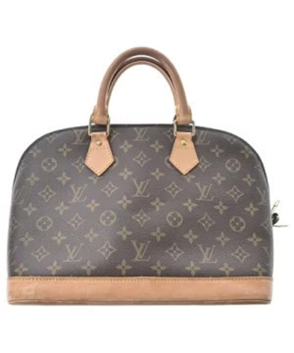 Louis Vuitton Brown over Brown All Alma pattern Camel Handbag Dark Brown Tan
